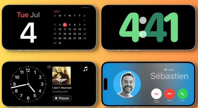 祁门苹果手机维修分享iOS17横屏充电待机显示有什么好处 