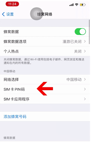 祁门苹果14维修网分享如何给iPhone14的SIM卡设置密码 