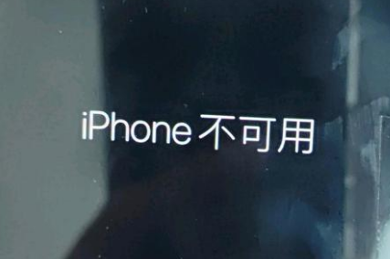 祁门苹果服务网点分享锁屏界面显示“iPhone 不可用”如何解决 