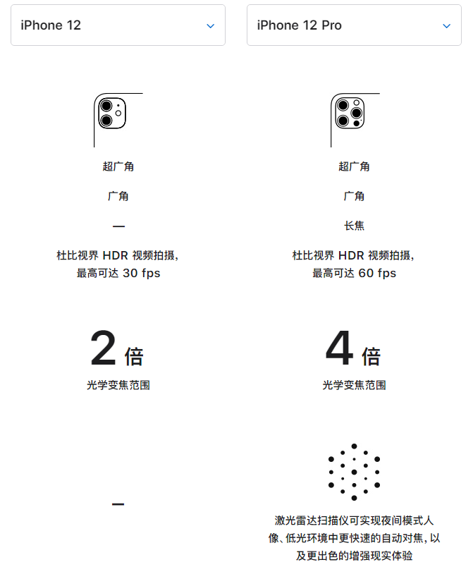祁门苹果手机维修分享苹果 iPhone 12 与 iPhone 12 Pro 选哪款 